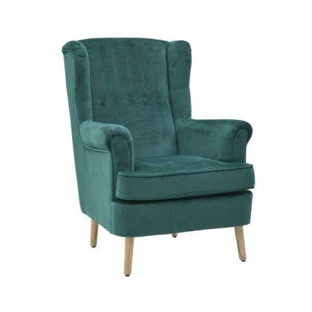 VELVET BERGERE ARMCHAIR DARK GREEN