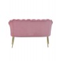 VELVET 2 SEATER SOFA PINK