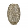 METAL PERFORATED VASE GOLD D25X38