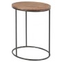 TAVOLINO TONDO IN LEGNO E METALLO SMALL