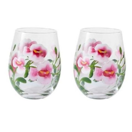 SET 2 TUMBLER FLORA ORCHIDEA