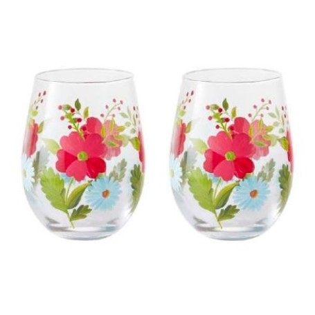 SET 2 TUMBLER FLORA PRIMULA