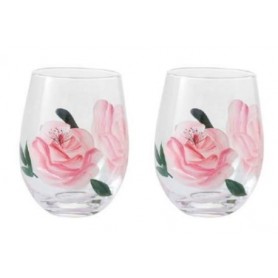 SET 2 TUMBLER FLORA ROSA