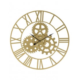 METAL WALL CLOCK GOLDEN D60