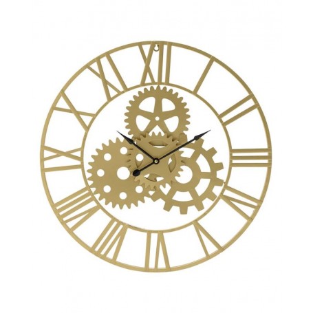 METAL WALL CLOCK GOLDEN D60