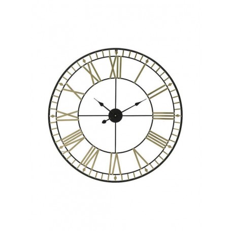 METAL WALL CLOCK GOLDEN/BLACK