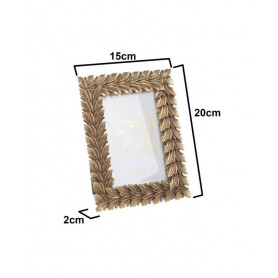 POLYRESIN PHOTO FRAME GOLD 10X15