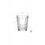 S/6 WHISKEY GLASS CLEAR 210CC D8X10