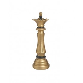 RESIN CHESS PAWN GOLDEN/BLACK 7X7X22