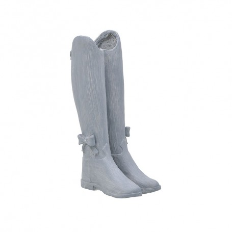 POLYRESIN UMBRELLA HOLDER BOOTS ANT.GREY