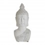 BUDDHA CEMENT BUST ANTIQUE WHITE