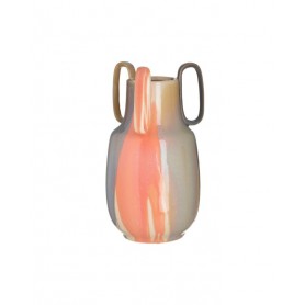 CERAMIC AMPHORA MULTICOLOR D17X32