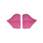 S/2 PVC/CEMENT BOOKEND LIPS PINK