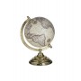 METAL GLOBE CREME/GOLD 17X18X27