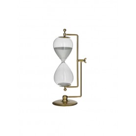 HOURGLASS W/METAL STAND GOLD 13X10X30