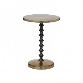 ALUMINUM TABLE ANT.GOLD/BLACK