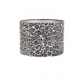 SHADE CYLINDER 40-40-30 CM LEOPARD BROWN