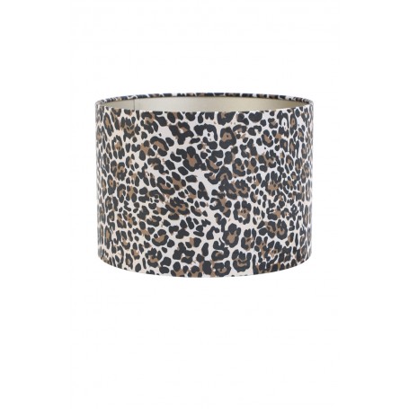 SHADE CYLINDER 40-40-30 CM LEOPARD BROWN