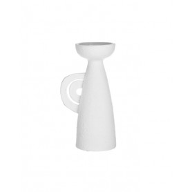 CERAMIC VASE WHITE 15X12X30