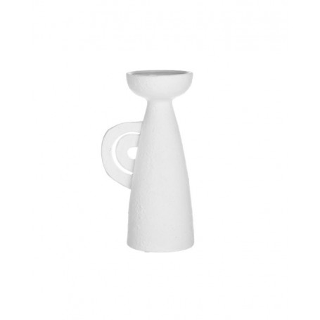 CERAMIC VASE WHITE 15X12X30