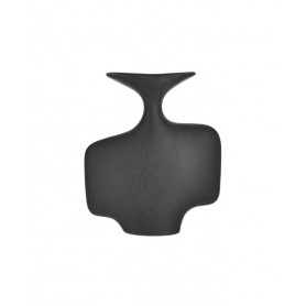 CERAMIC VASE BLACK 23X7X27