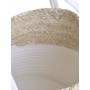 FABRIC BASKET NATURA/WHITE D29X28/38