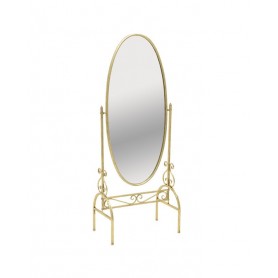 METAL FLOOR MIRROR GOLD 65X38X158