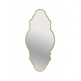 METAL WALL MIRROR GOLD 56X3X120