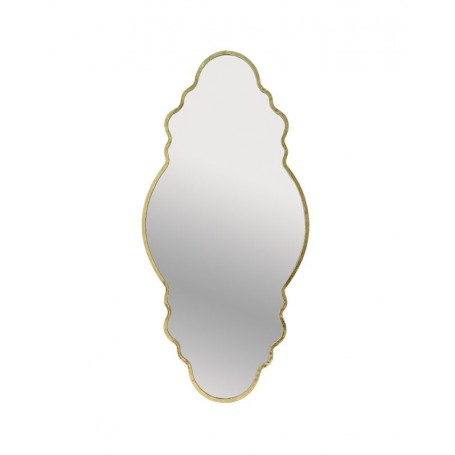 METAL WALL MIRROR GOLD 56X3X120