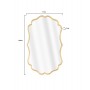 METAL WALL MIRROR GOLD