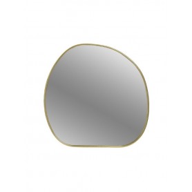 METAL WALL MIRROR GOLDEN 70X2X70