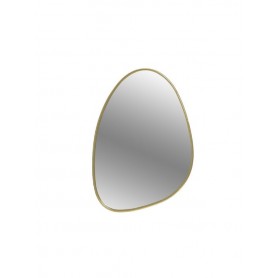 METAL WALL MIRROR GOLDEN 50X2X70