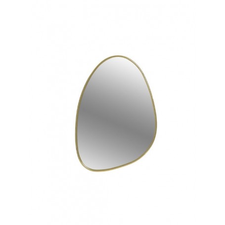 METAL WALL MIRROR GOLDEN 50X2X70