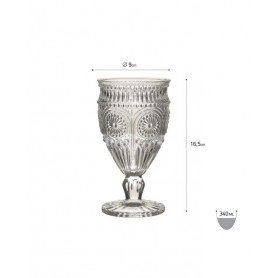 S/6 WINE GLASS CLEAR 340ML D9X16.5