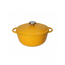 CASSERUOLA COCOTTE GIALLA GHISA 4LT