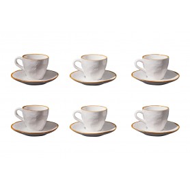 MEDITERRANEO SET 6 TAZZINE CAFFE' PIATTO