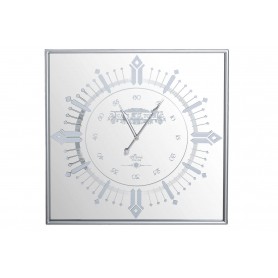 GARPE GLASS/MDF/METAL WALL CLOCK 60X5X60