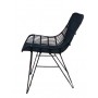 SEDIA RATTAN IRON BLACK