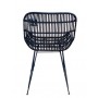 SEDIA RATTAN IRON BLACK