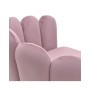 METAL/VELVET ARMCHAIR PINK 76X60X73/46