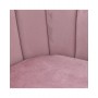 METAL/VELVET ARMCHAIR PINK 76X60X73/46