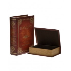 S/2 PU BOOK/BOX HAMLET RED/GOLDEN