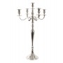 NICKLE PLATED CANDLE STAND 37X37X75