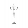 METAL 5 SEAT CANDLE HOLDER SILVER