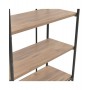 METAL/WOODEN SHELF BLACK/NATURAL