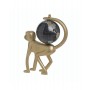 RESIN/PL MONKEY WHIT GLOBE GOLDEN/BLACK