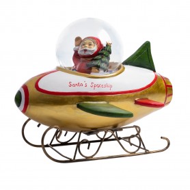 SUPER SANTA IN SPACE SHIP 25,5CM