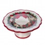 CER.XMAS WREATH CAKE STAND 21,5CM