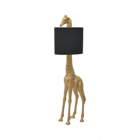 POLYRESIN FLOOR LUMINAIRE GIRAFFE GOLD