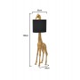 POLYRESIN FLOOR LUMINAIRE GIRAFFE GOLD